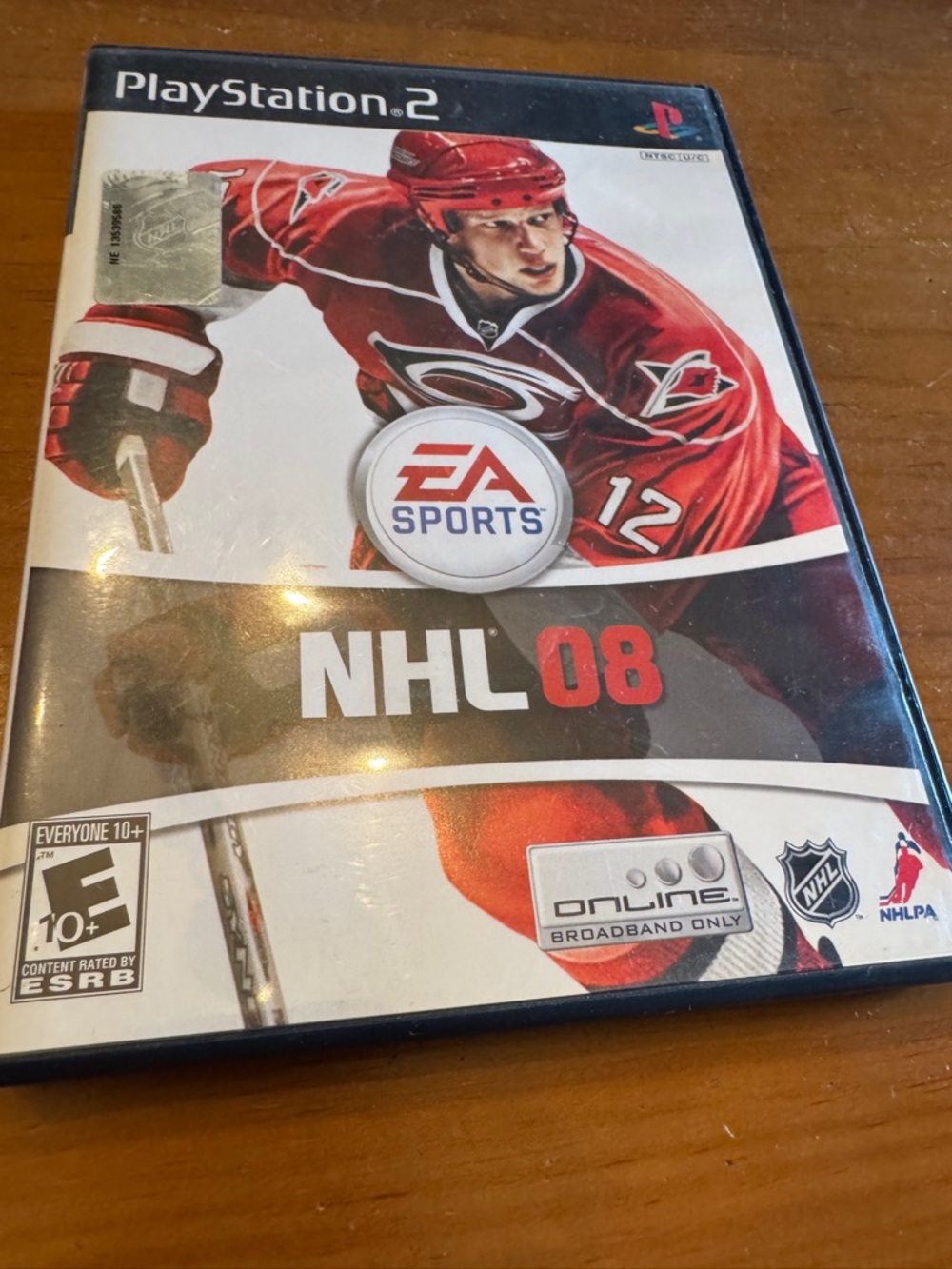 PlayStation 2 NHL 08 (EA Sports) - Red & White Cover
